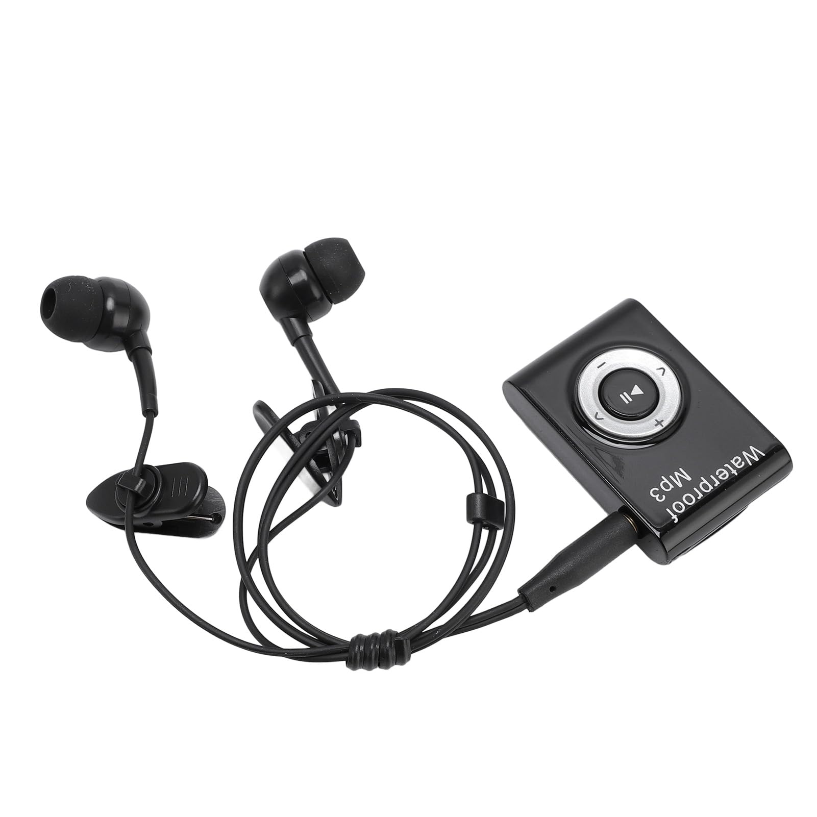 Haofy Buceo Reproductor de MP3 Impermeable IPX8 Reproductor de Música Subacuático Sonido Claro Auriculares Memoria de 8 GB para Nadar Correr Surf para un Estilo de Vida Activo (Black)