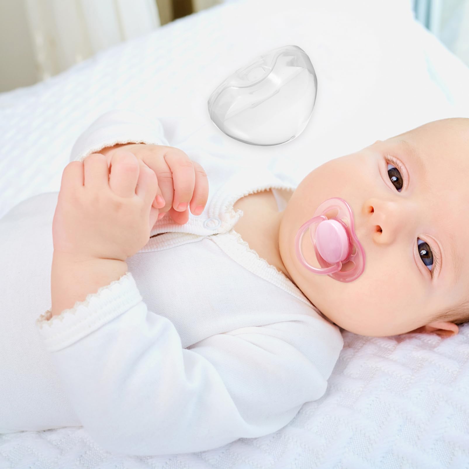 BESTonZON 5pcs Baby Safe Pacifier Storage Box Portable Durable Case for Pacifiers