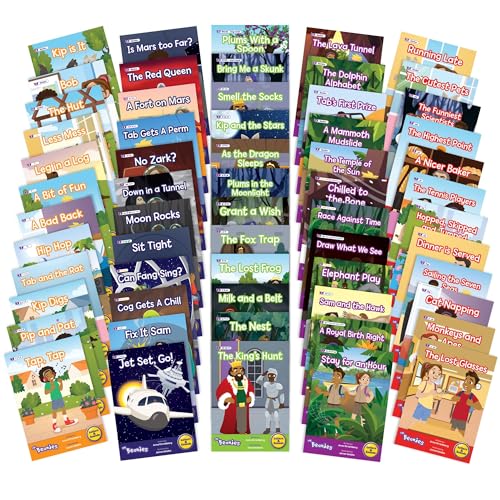 Beanstalk Books The Beanies Hi-Lo Diversity Decodable – Toy – Boxed Set 2-60 Book Set, All-in-1, Includes Phases 2-6, Reading Week-By-Week, Kids Ages 5+ by Beanstalk Books - Image 5