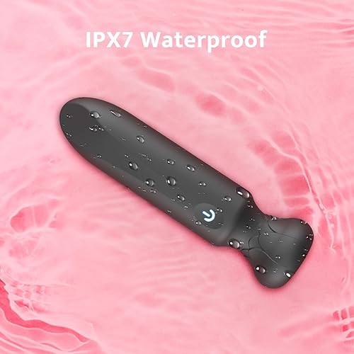 Miniatura 6 de Vibrador bala para mujeres con 10 potentes modos de vibración, juguete sexual de rosa de silicona completa, vibración para punto G y clítoris, Negro