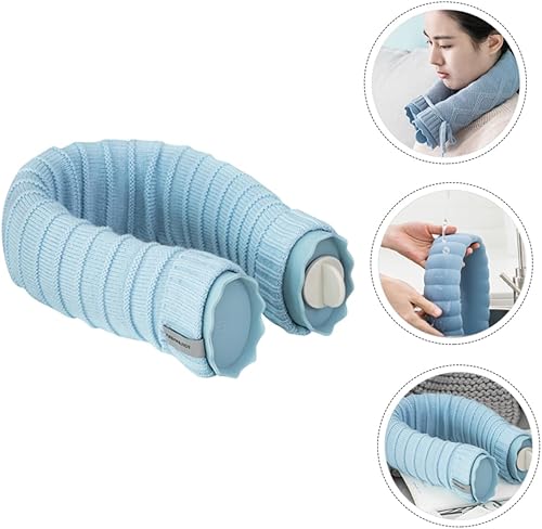 Miniatura 7 de Bolsa de agua caliente en forma de U con manga de punto, material de gel de sílice para protección contra el calor y el frío del hombro, cómoda