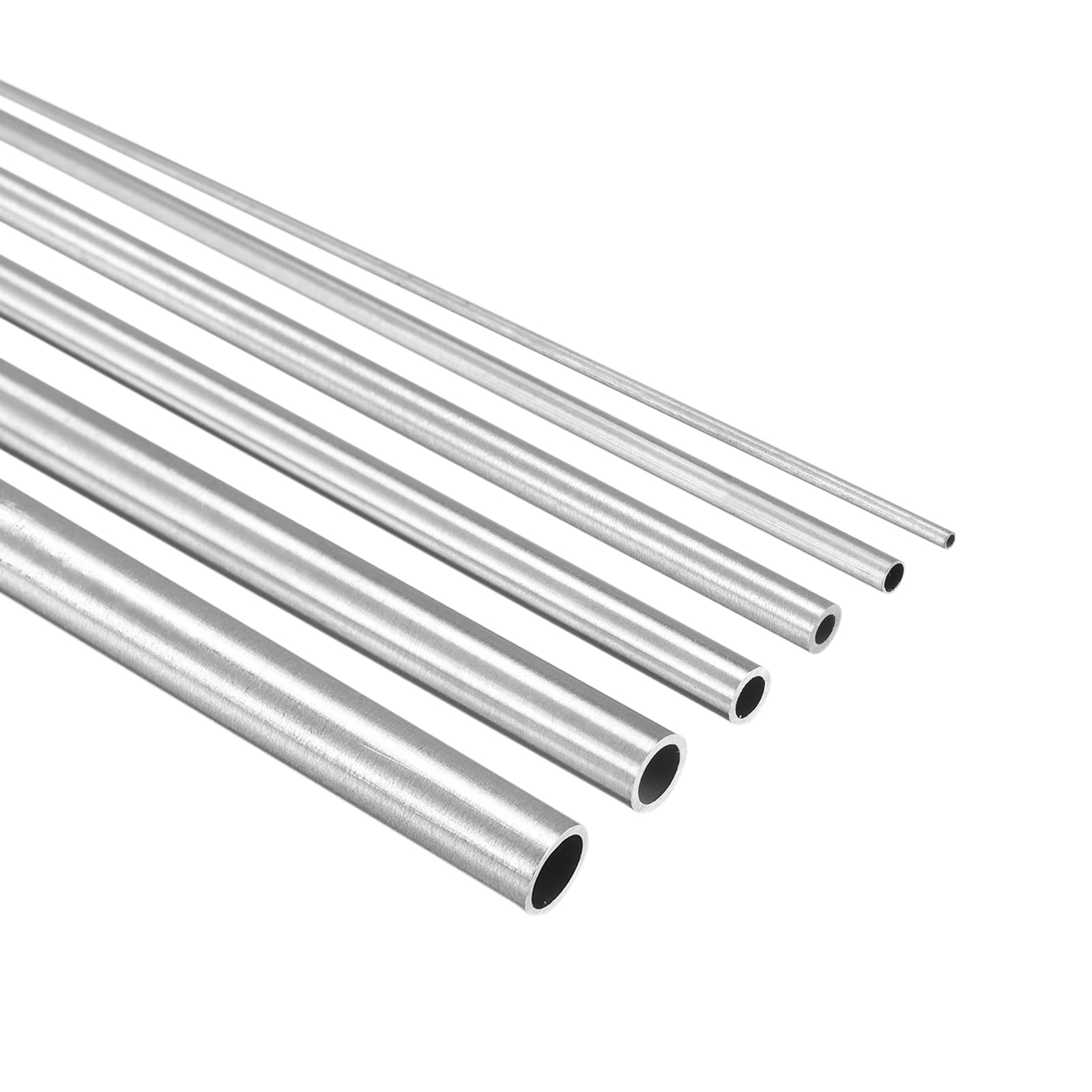 Tubo Acciaio Inox 304 1-6mm OD 300mm, 6 Pezzi Liscio Dritto
