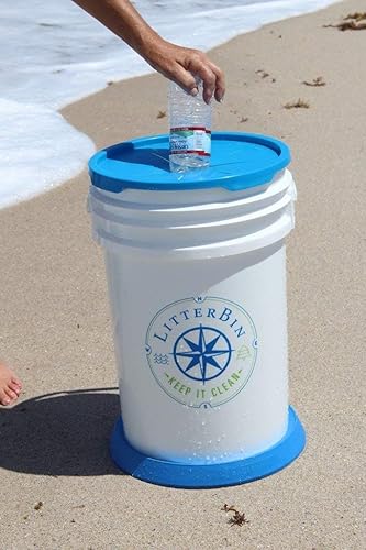 Miniatura 5 de LitterBin - Tapa de basura para cubo, color azul