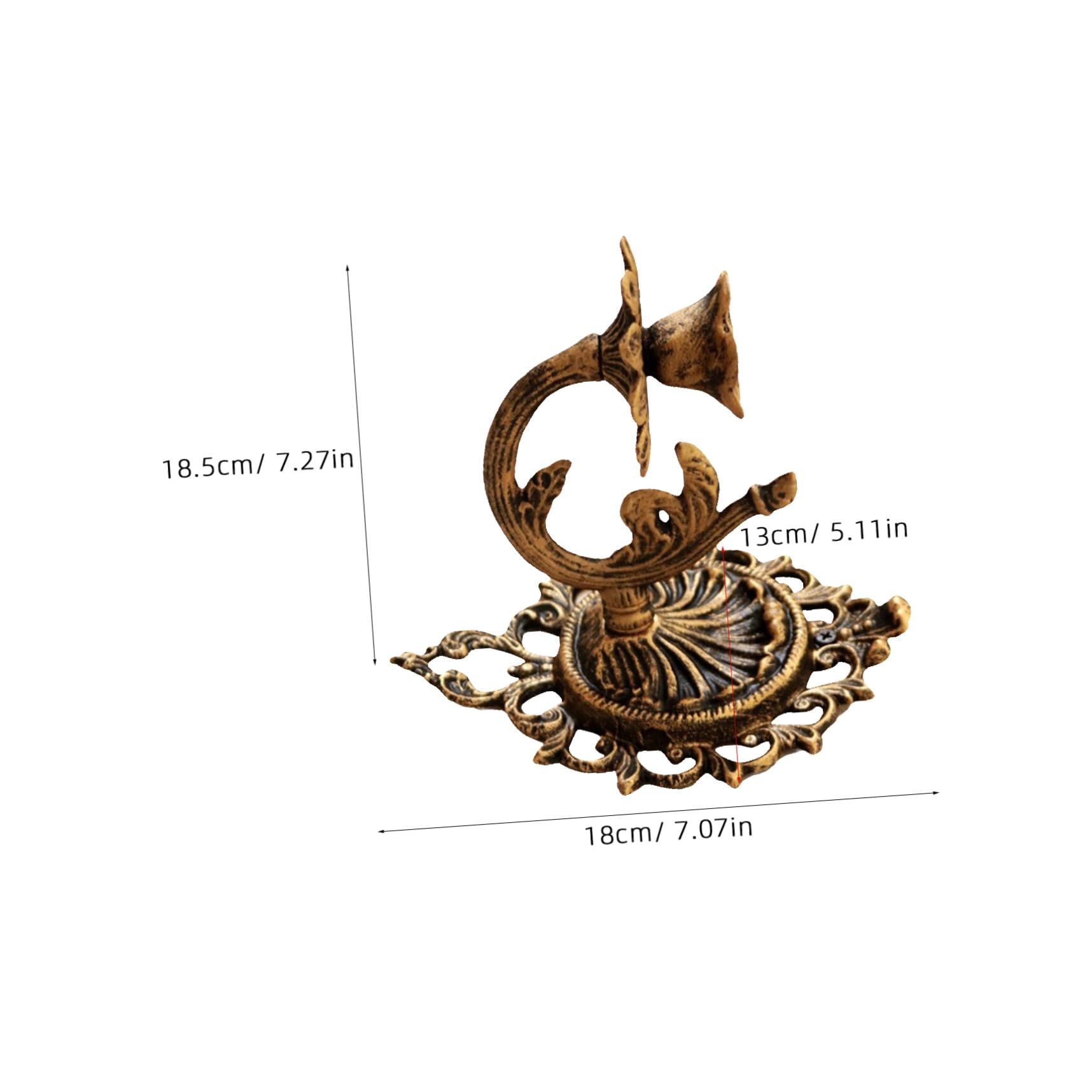 Halloween Feier Wandkerzenhalter aus Eisen Gold für Wohnzimmer