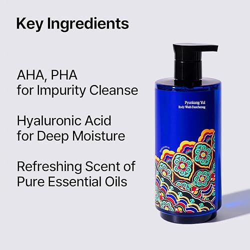Miniatura 4 de Pyunkang Yul PKY Dancheong Gel de baño, limpieza hidratante, aromas naturales con aceites esenciales, inspirado en el Dancheong coreano resistente a