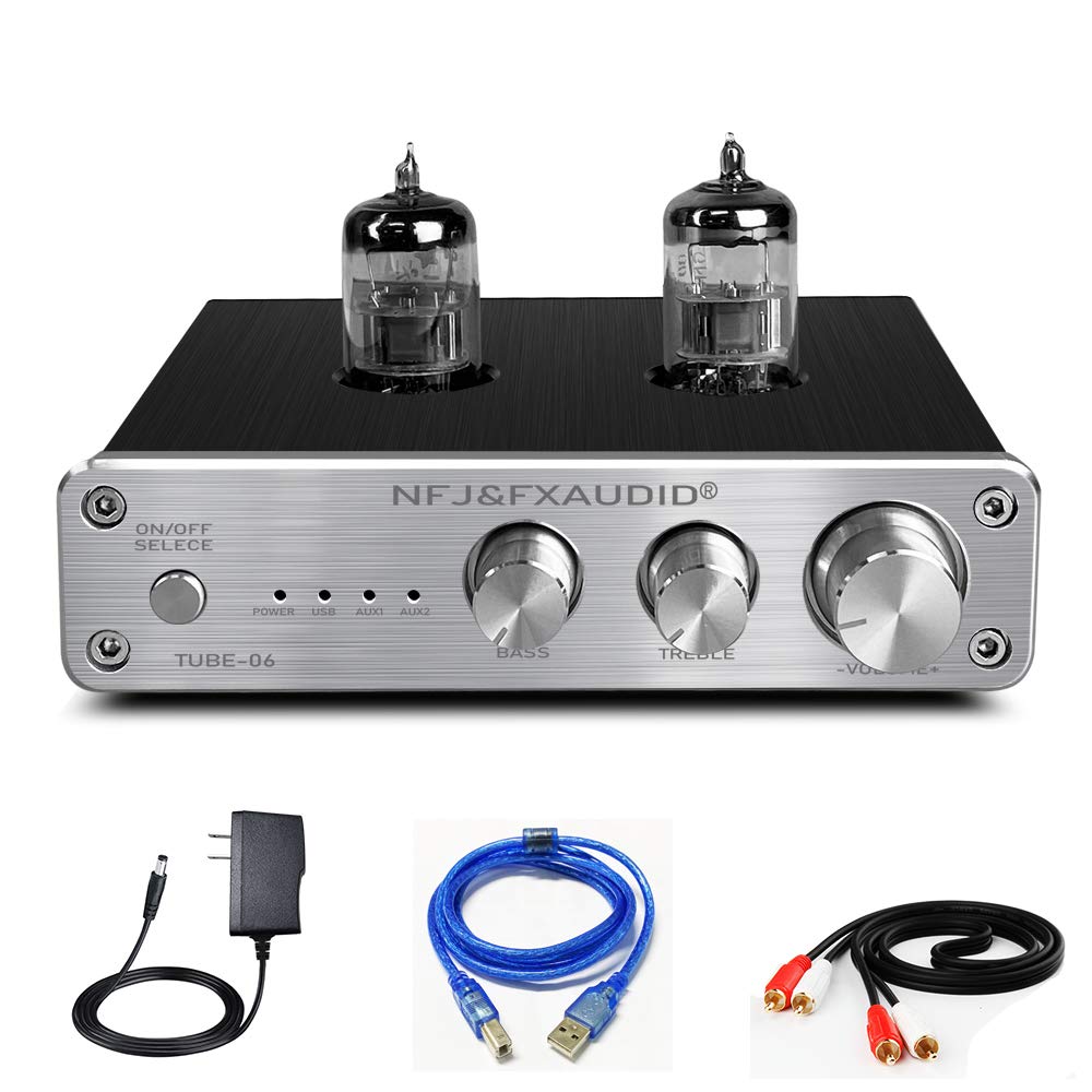 FX AUDIO Tube Preamp with DAC HiFi Home Audio Stereo 6N3 Vacuum Tube Preamplifier for Home Theater S