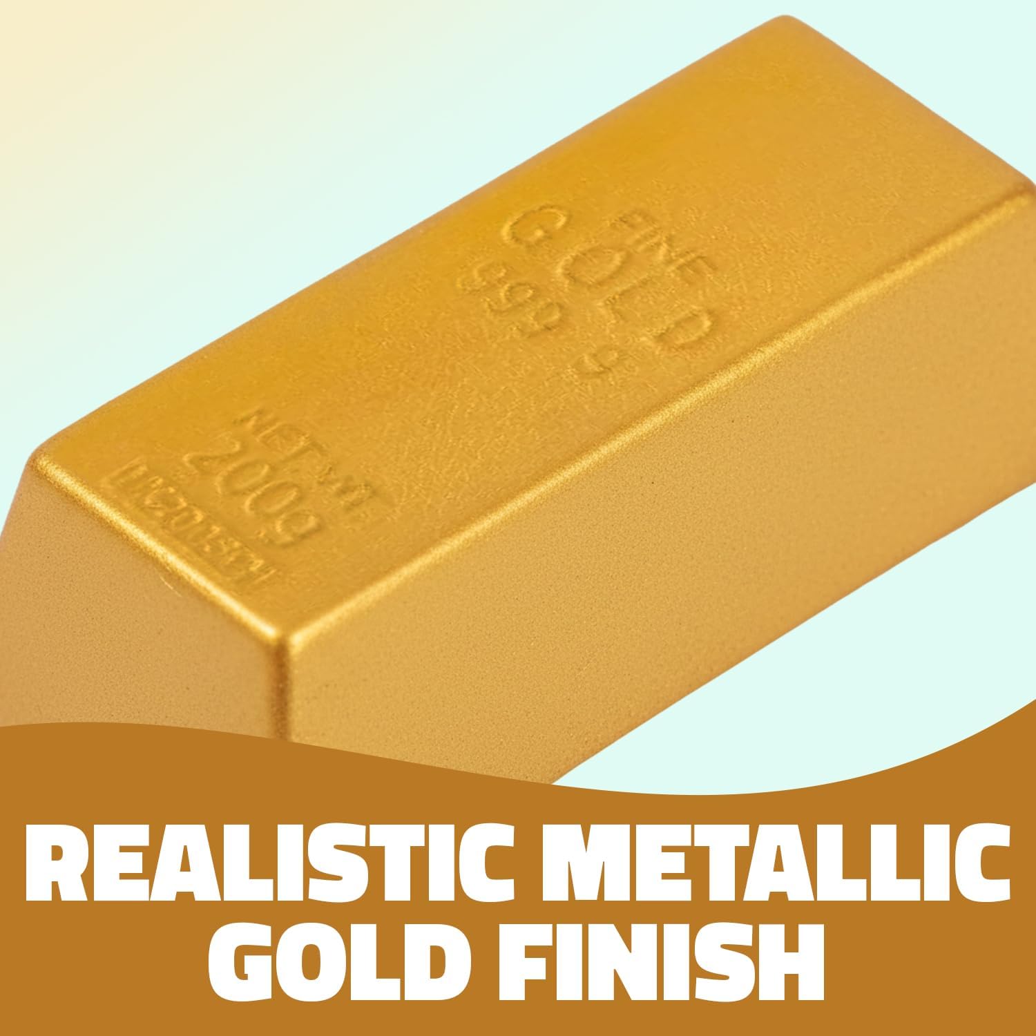 3 Inch Squish Gold Bar, Pack of 12