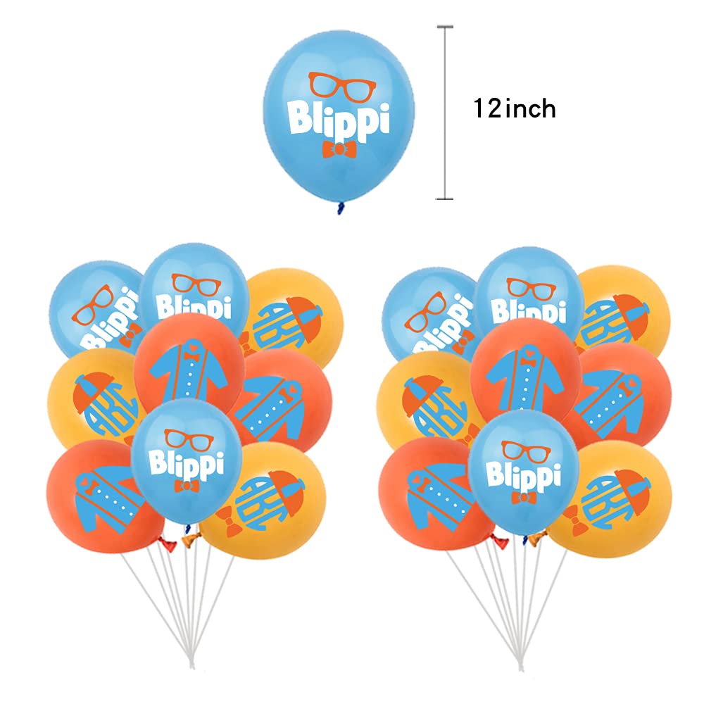 Bilippi Birthday Party Decorations Supplies for Kids Blippi Cartoon
