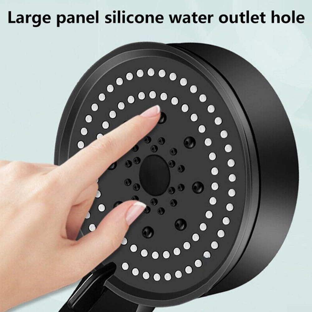 Soffione doccia regolabile a risparmio idrico con 5 impostazioni di spruzzo funzionali per un maggiore comfort di bagno (soffione doccia)