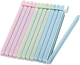 DYOUen 20cm 12 Stück Verschlussclips Beutel Verschlussklammern Groß Beutelverschlussclips für Küche Lebensmittel, Essen, Sandwich, Snacks, Kaffee Beutel (12)