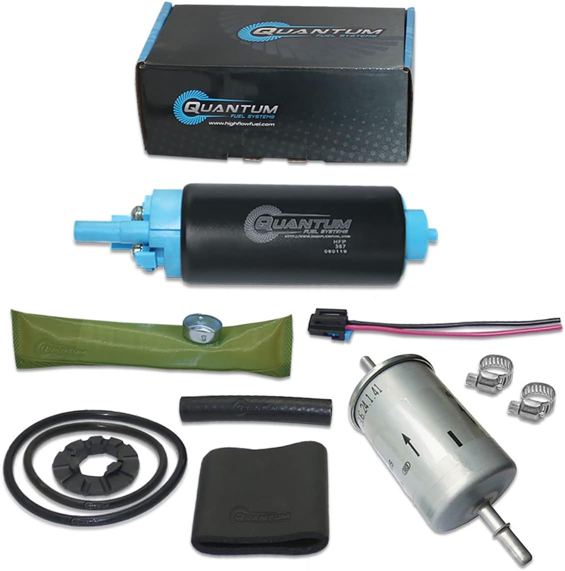 "QFS oem In-Tank Fuel Pump Replacement for John Deere Gator RSX 850i, Gator XUV 590i, Gator XUV 625i, Gator XUV 825i, 2011-2017, oem AM136612 AUC11498 AM136612, with Fuel Filter, Strainer"