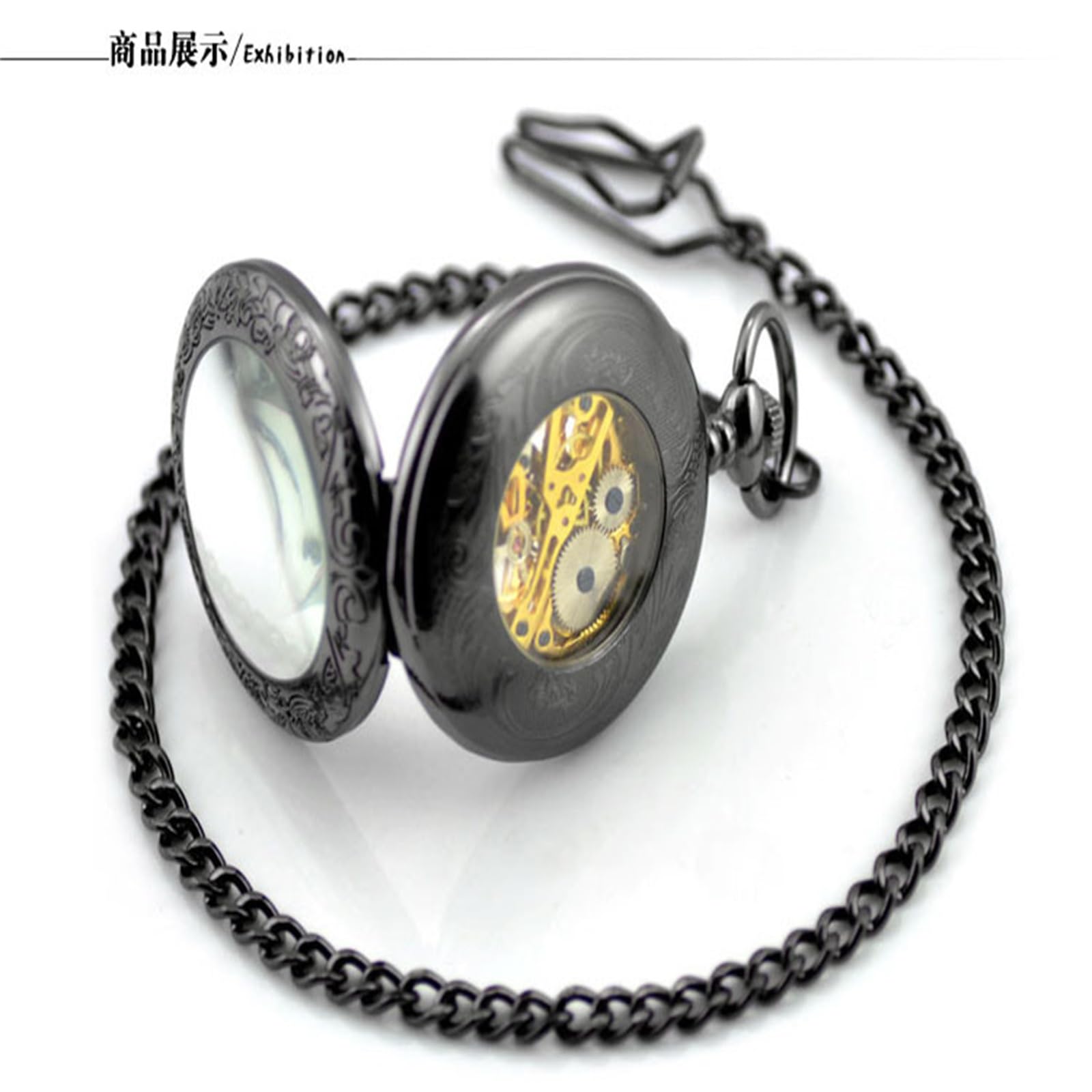 Reloj de Bolsillo mecánico Retro para Hombre y Mujer, cumpleaños o Aniversario.