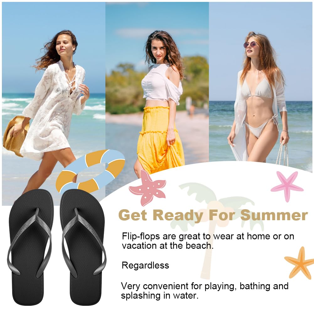 Aomig Unisex japonki, damskie, dziewczęce, męskie, płaskie klapki plażowe, wąskie klapki z PCW, damskie mata do jogi, wygodne sandały na platformie plażowej, antypoślizgowe, płaskie klapki pod