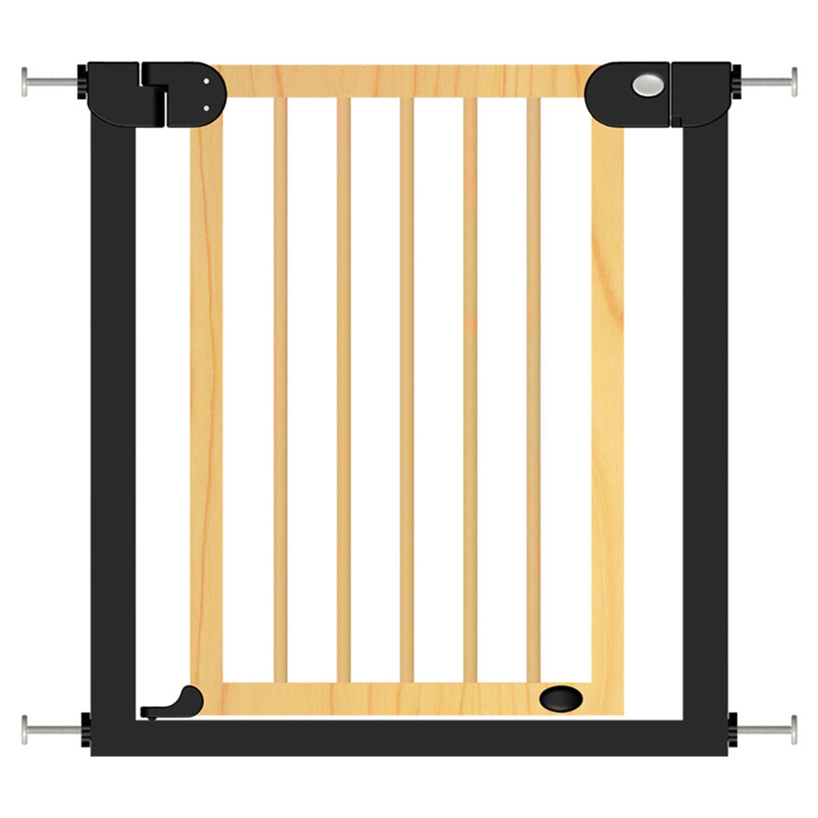Barrière escalier en bois de sécurité enfant rétractable sans perçage