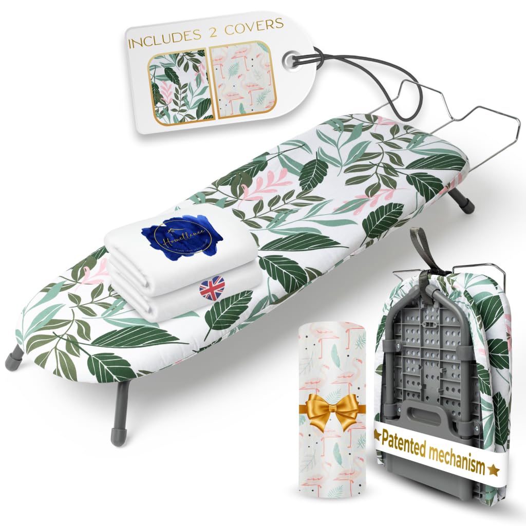 Homellence Table Top Ironing Board - Small Mini Folding Ironing Board