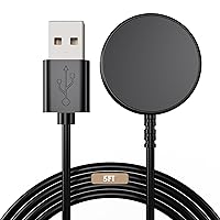 Vista 9 de Cargador de reloj Samsung Galaxy de 3.3 pies compatible con Watch 8/8 Classic/Ultra/7/6/6 Classic/5/5 Pro/4/4 Classic/3/Active/FE USB A carga rápida
