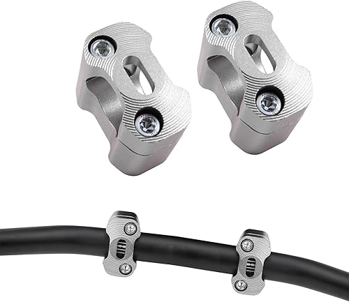 Vista 21 de Universal motocicleta 1-1/8" (28mm) 7/8" (22mm) aluminio CNC manillar elevadores ajustable barra grasa montaje abrazaderas para EXC KLX KXF YZF CRF