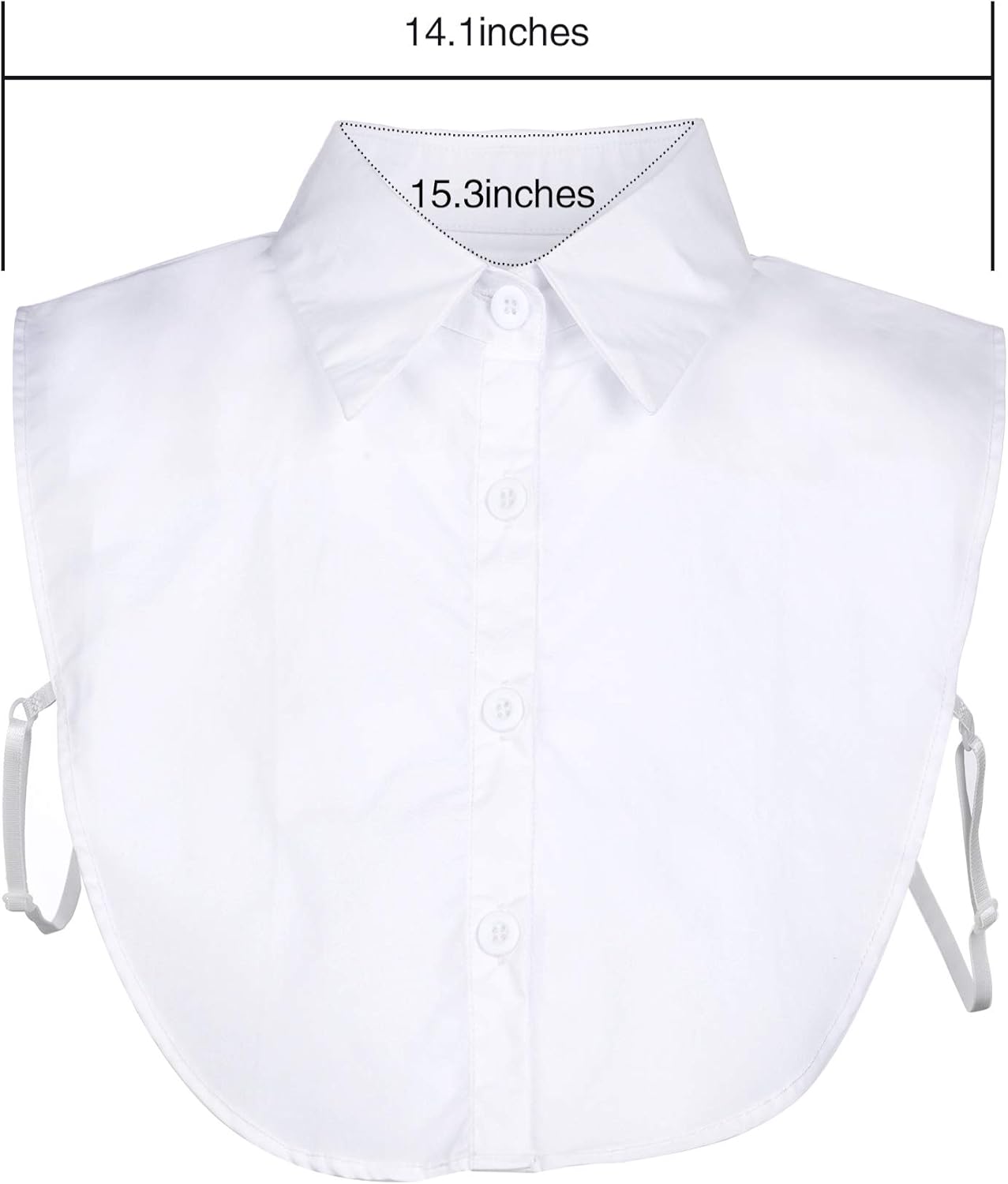 SATINIOR 3 Pieces Fake Collar Women Detachable Dickey Blouse Half Shirts Collar - Image 2