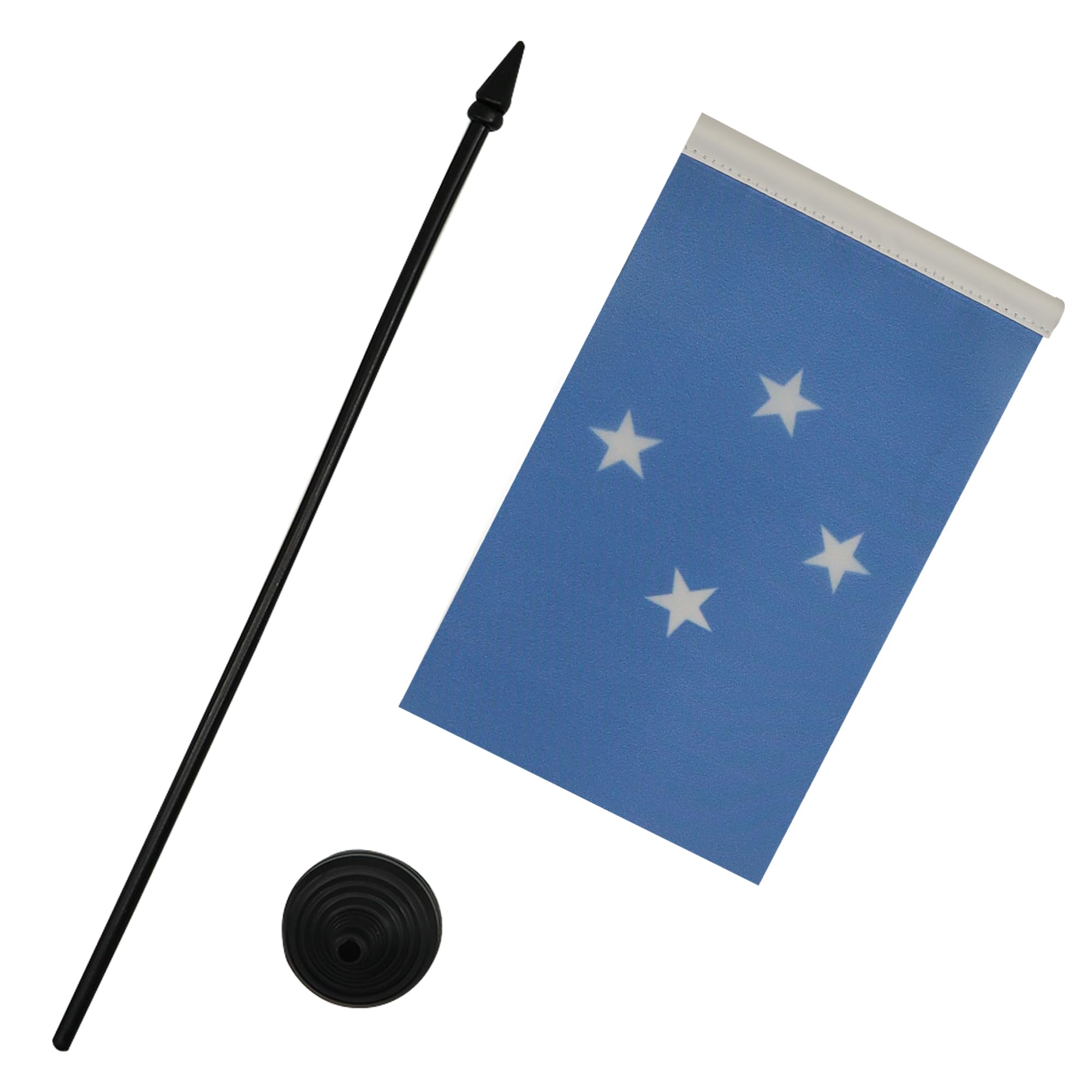 AZ FLAG, Micronesia Table Flag 4'' x 6'', Micronesian Office Mini Banner 100% Polyester 15 x 10 cm - Image 4