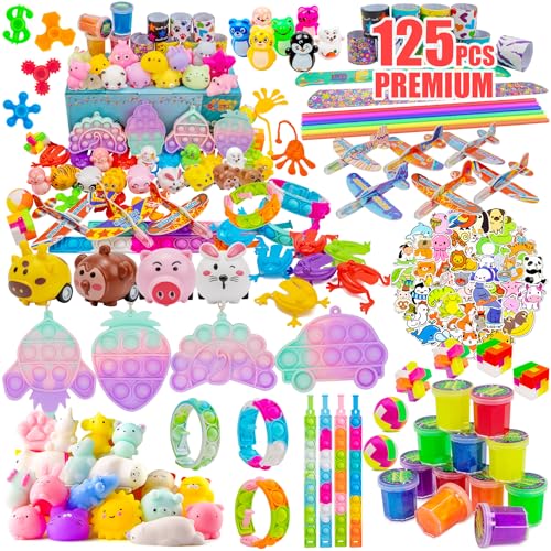 DQstar Party Favors Toy for Kids 4-8-12, Treasure Box Prizes for Classroom, Goodie Bags Stuffers, Prize Box Toys, Birthday Party Gifts, Carnival Prizes, Pinata Fillers, Treasure Chest