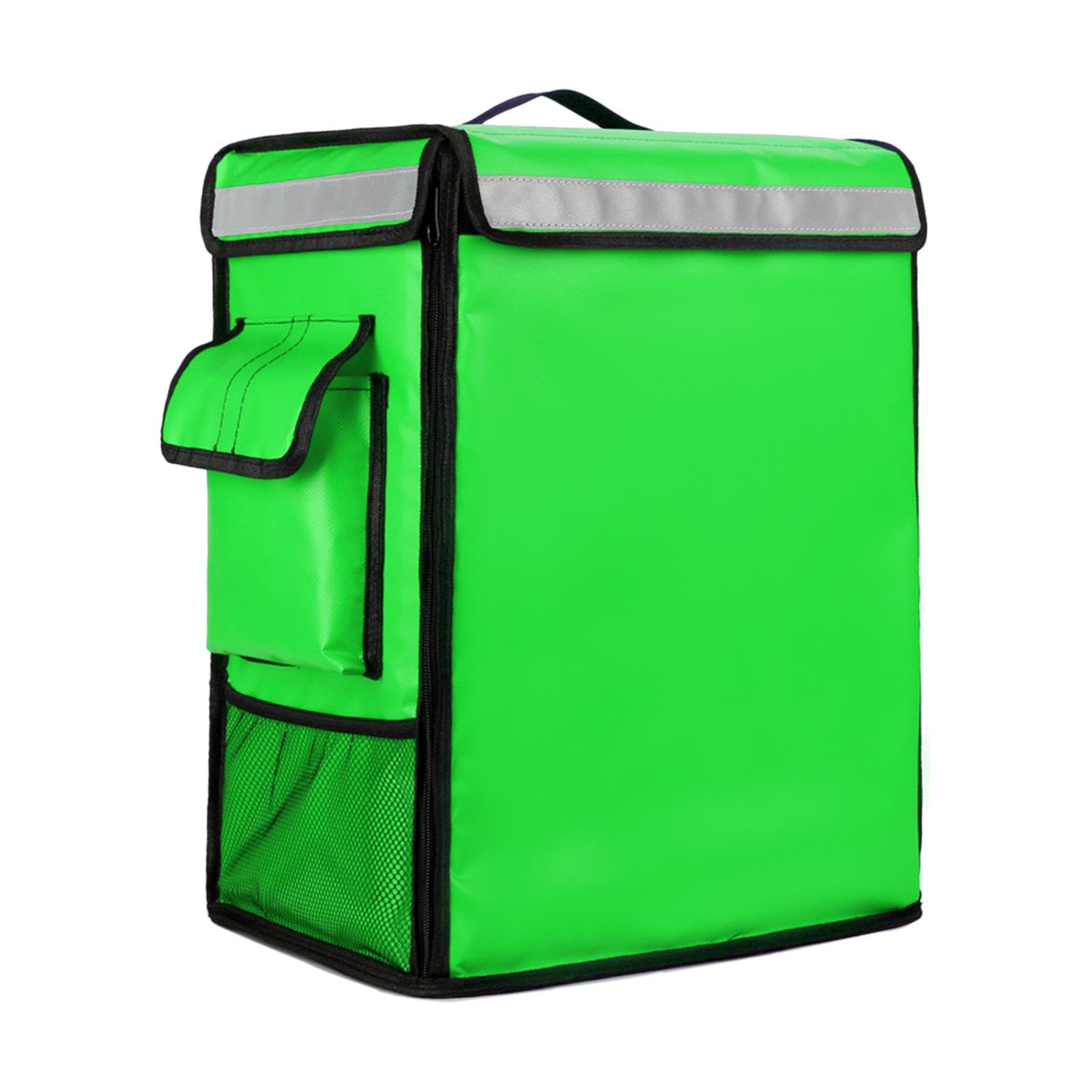 Mochila Térmica para El Reparto de Comidas Calientes Y Frías, Verde, Individual