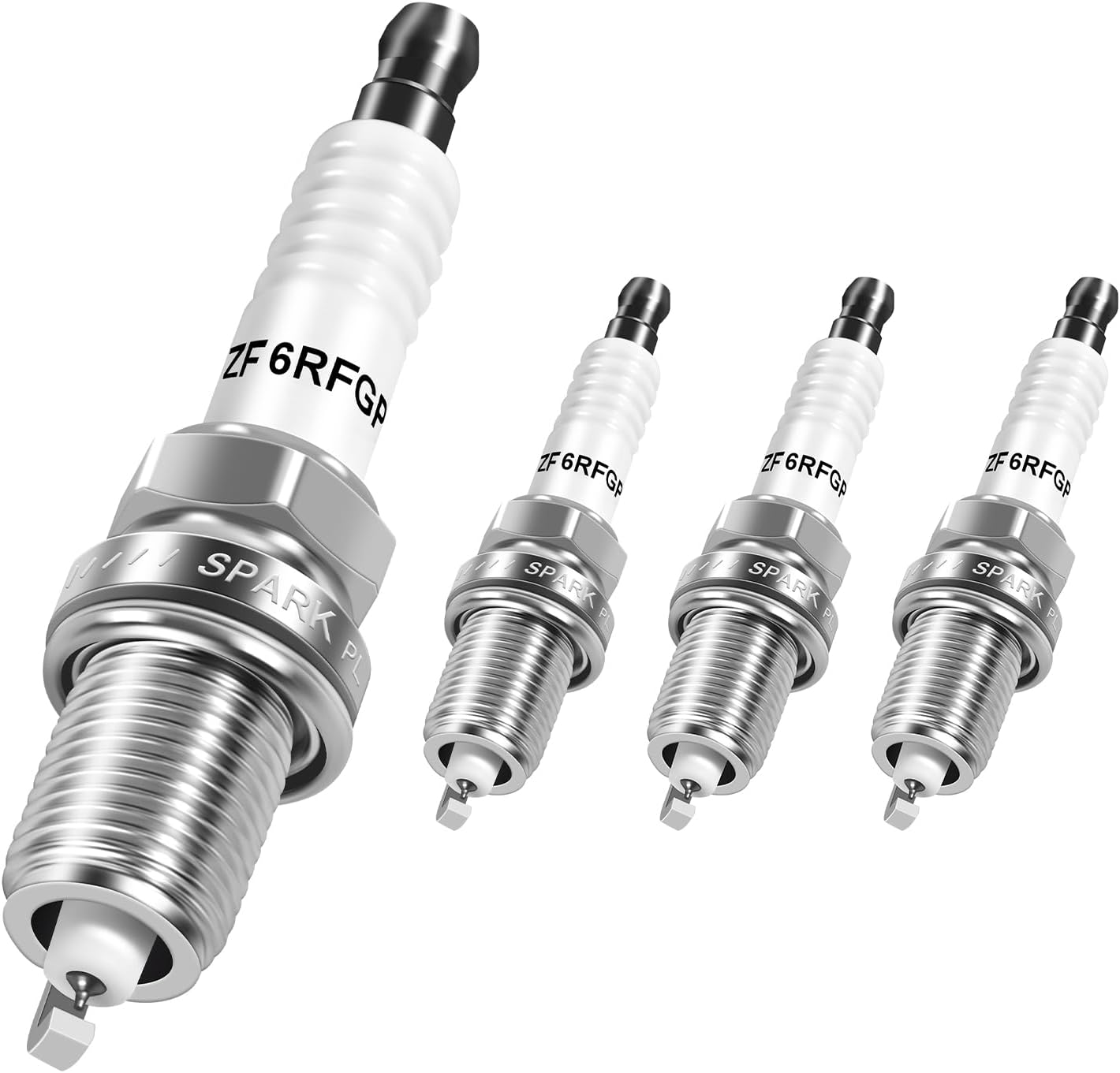 Iridium Spark Plugs 4Pack 2477 ZFR5FIX-11 Compatible with Honda for Civic for Accord for Elantra for Compass for Journey for Grand Cherokee for Patriot for Ram 1500 for Cherokee