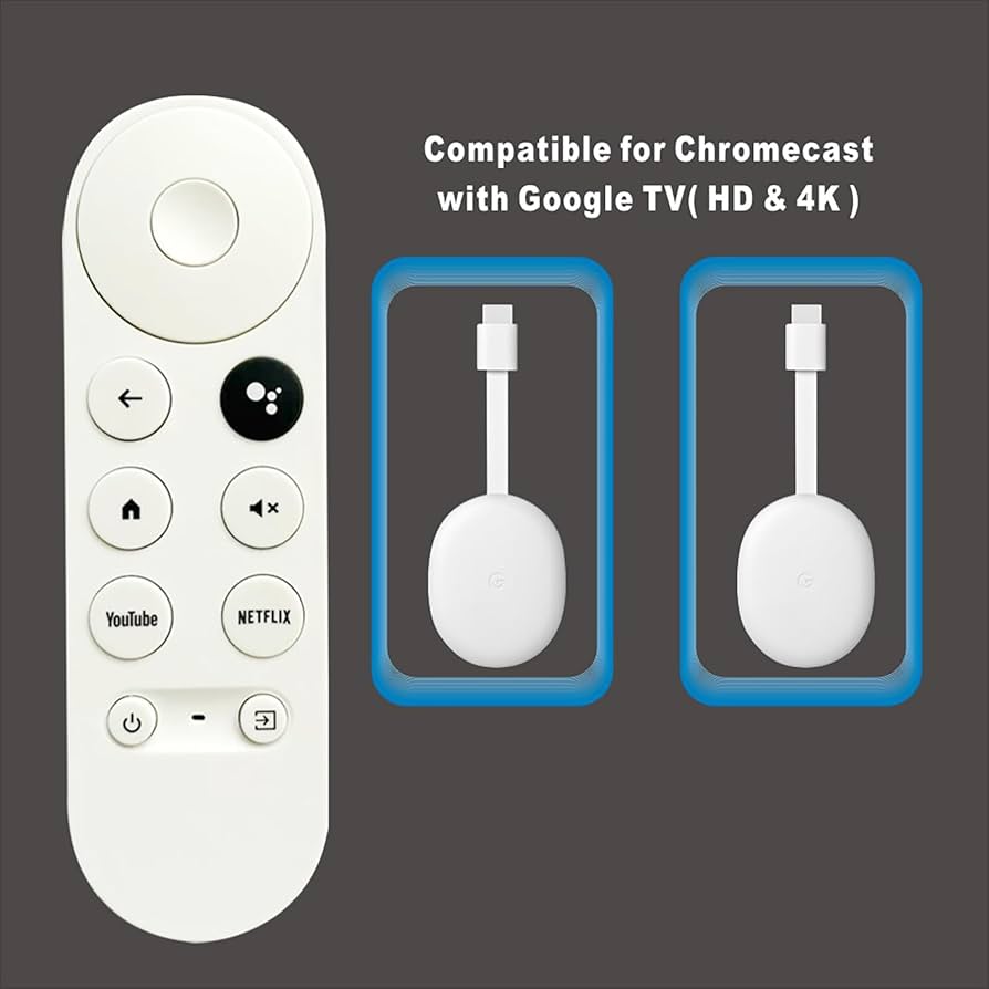Chromecast with Google TV 4K　＋　予備リモコン Amazon | Google-Chromecast-Remote、Google TVリモート4K/HD