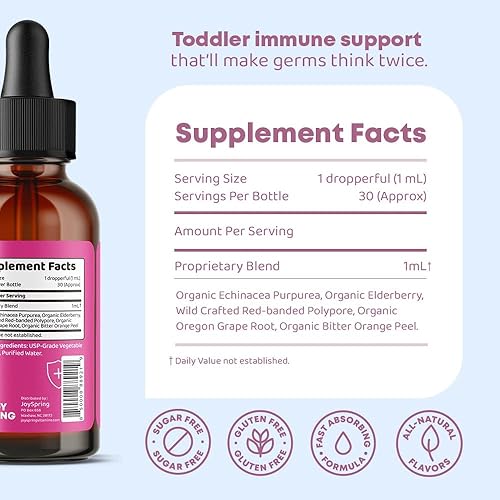 Miniatura 9 de JoySpring Genius Drops para la concentración y el refuerzo inmunológico gotas que apoyan un sistema inmunológico saludable - Haz que tus hijos pasen