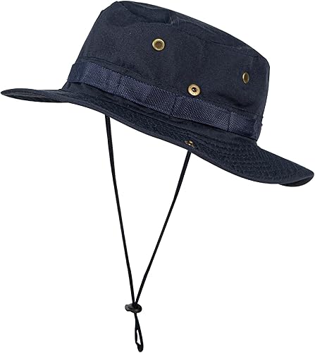 Miniatura 6 de Rosoz Sombreros de sol para hombres y mujeres, sombrero Boonie UPF 50+, sombrero de pescador, ala ancha, protección UV, pesca, senderismo, safari,