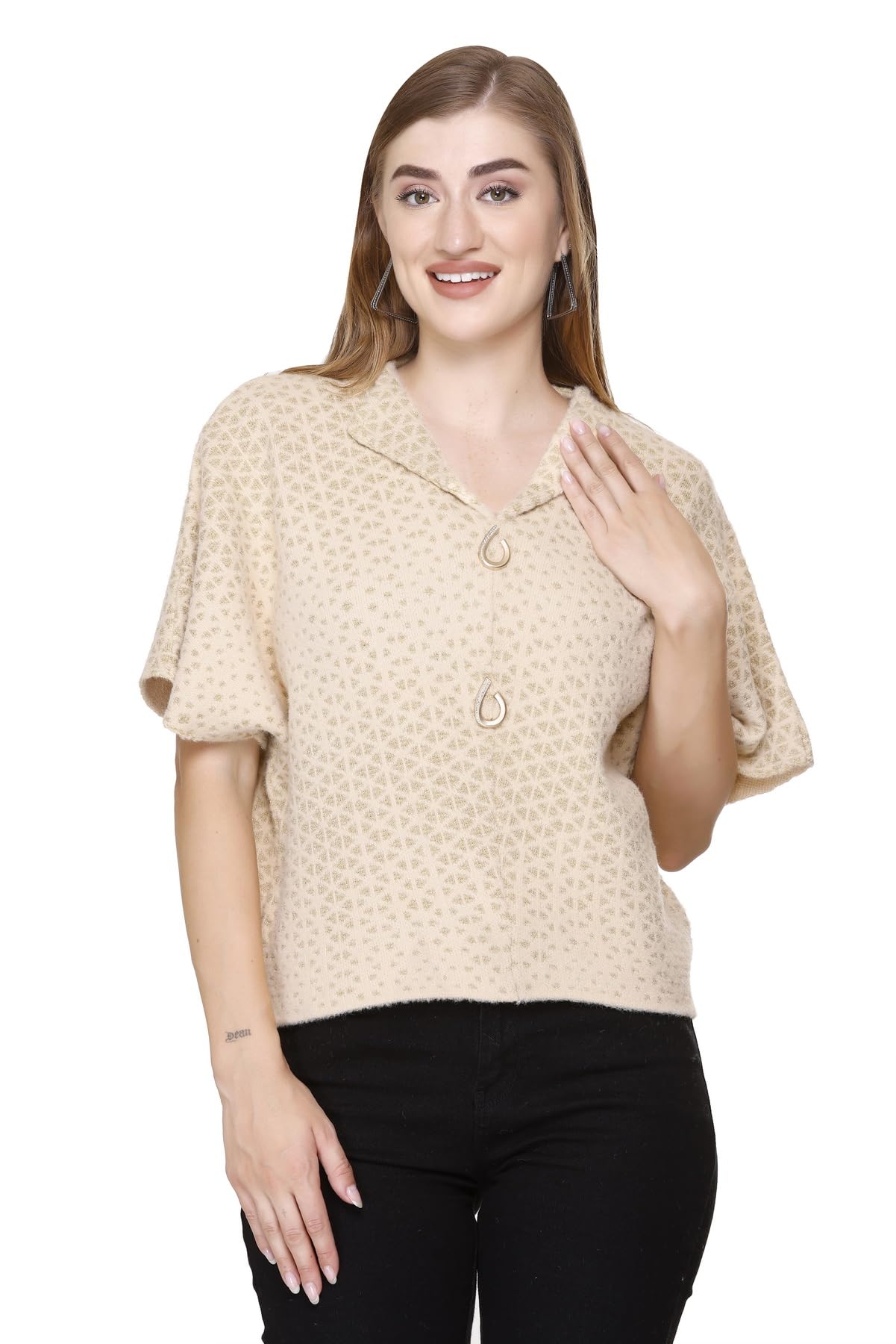 Trendy Crop Lenth Kaftan Top for Women-image-15