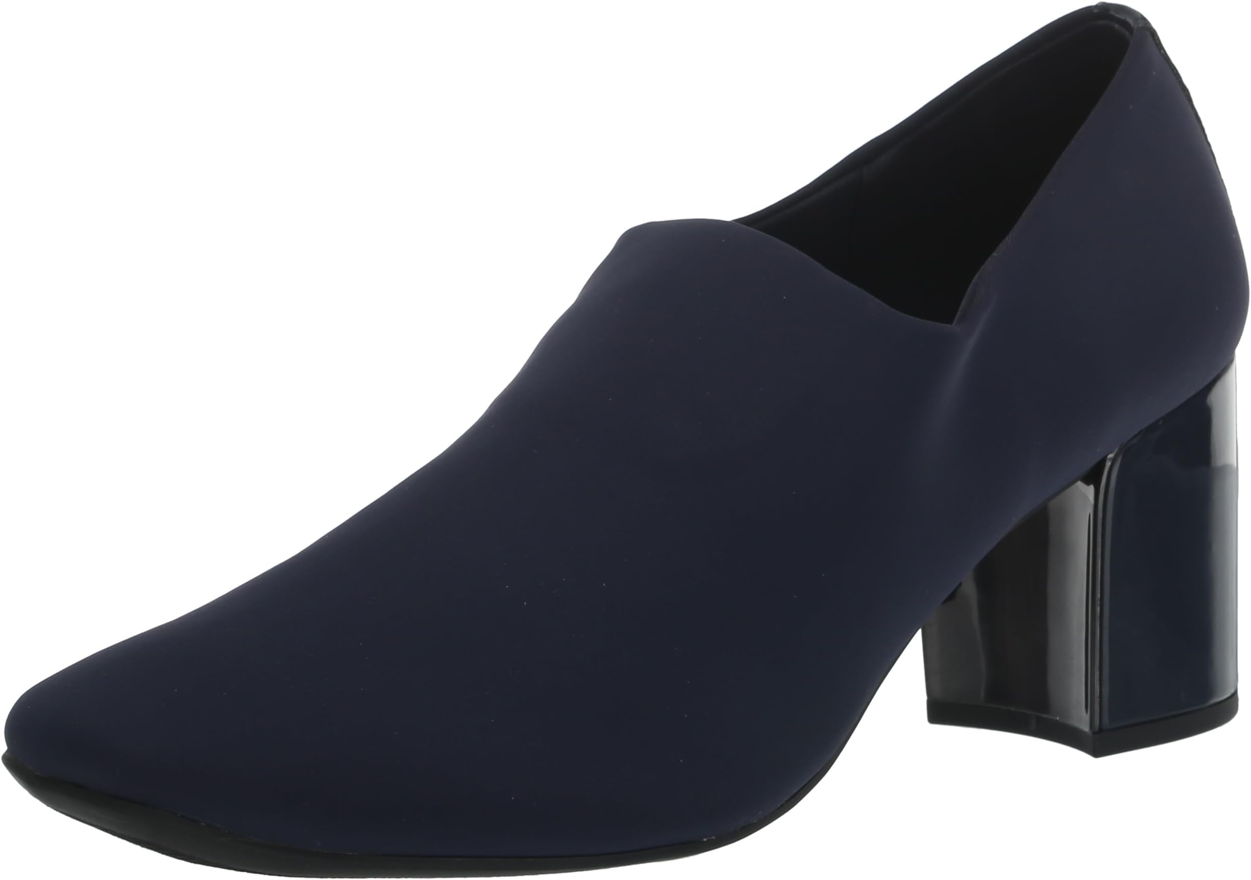 Anne Klein Women's Treena Ankle Bootie Heel Boot, Navy, 7.5 M