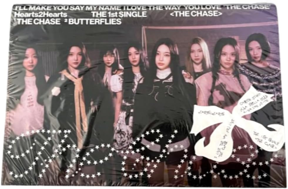 Hearts2Hearts The Chase 1st Single Album [A Ver.] Photobook + CD + 2 Photocard + Postcard + Character Sticker