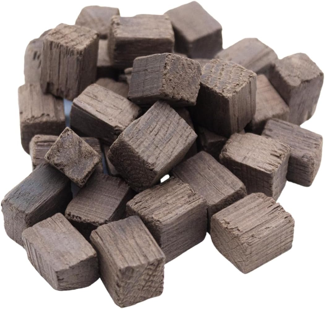American Oak Cubes for Brewing - Medium Plus Toast - 1 lb - Perfect for Aging Wines, Spirits, Beer, and More!