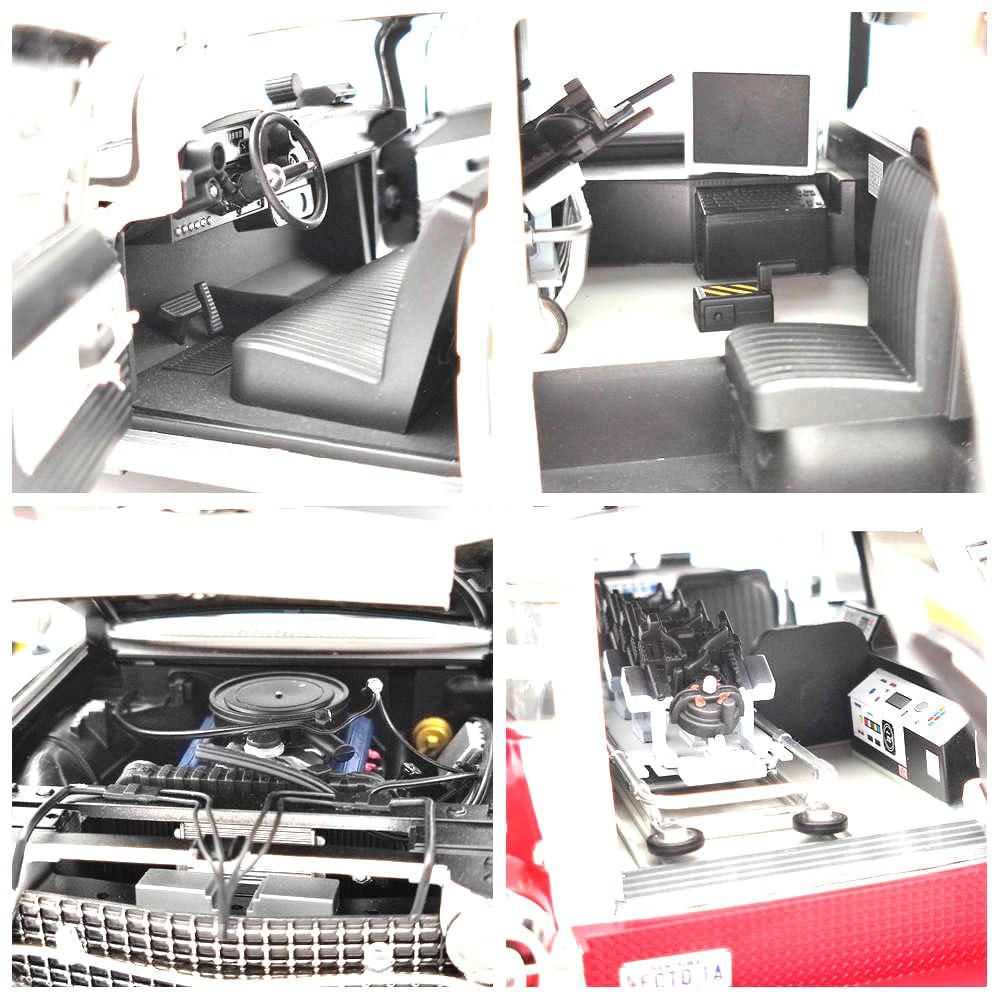 HW - Scala 1:18 per modelli ECTO 1A Elite X5470 in miniatura pressofuso, collezione di auto, idea regalo, colore: bianco