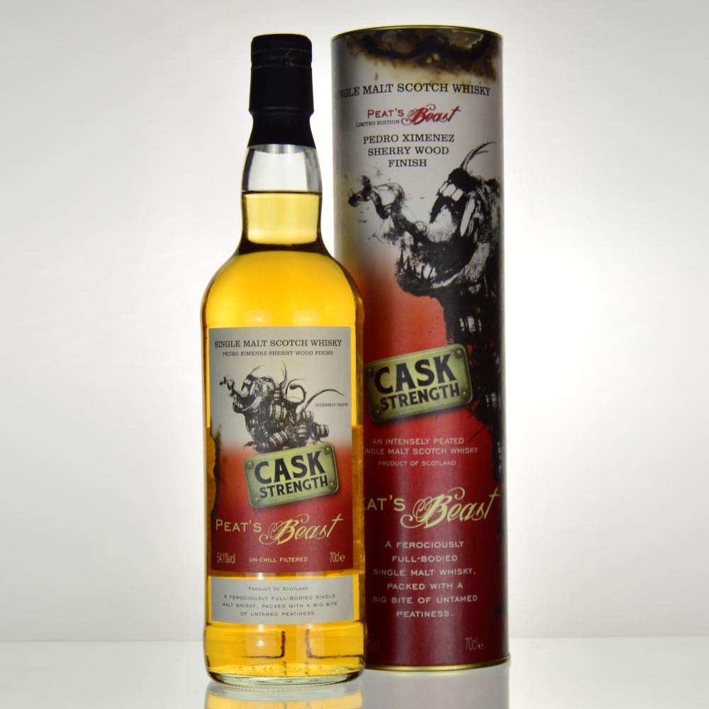 Peat's Beast Batch Strength Pedro Ximenez Sherry Wood Finish mit Geschenkverpackung (1 x 0.7 l)