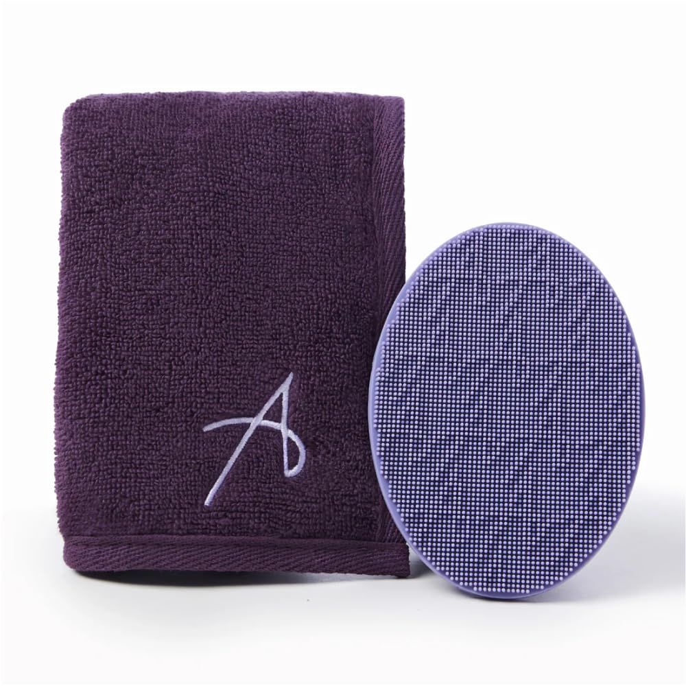 Anisa Beauty Oval Brush Cleaning Pad and Drying Towel Set – Deep Cleansing Silicone Pad with Soft Towel for Effective Brush Cleaning and Quick Drying