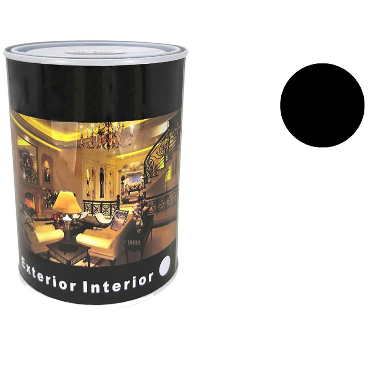 H HANSEL HOME Pintura Esmalte al Disolvente para Madera y Metal, Pintura Alquidica de Rápido Secado para Superfícies Interiores y Exteriores(Negro Satinado, 125 ML) — view 41