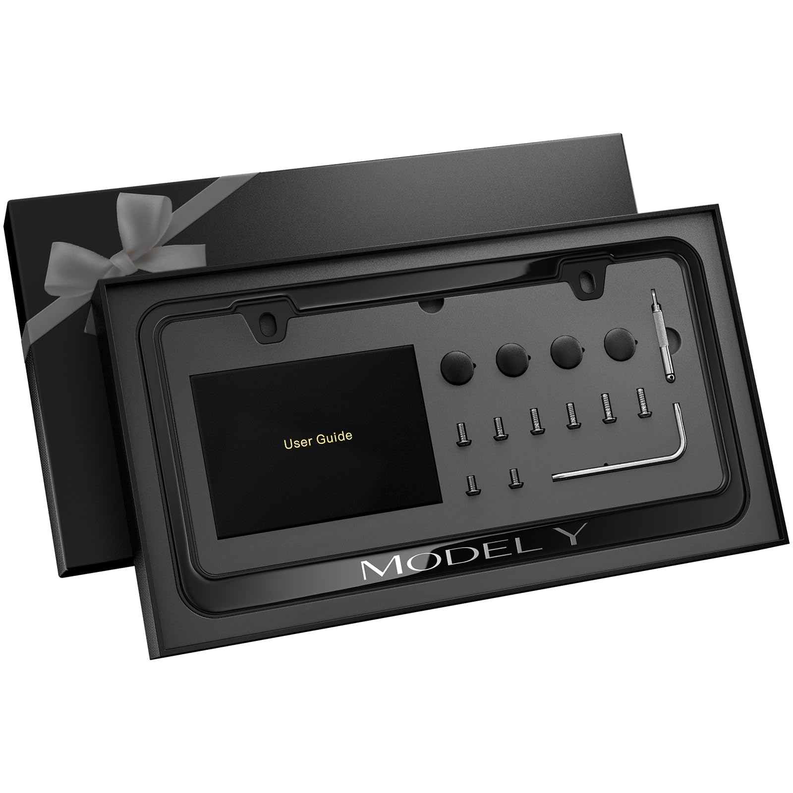 Black License Plate Frame for Model Y
