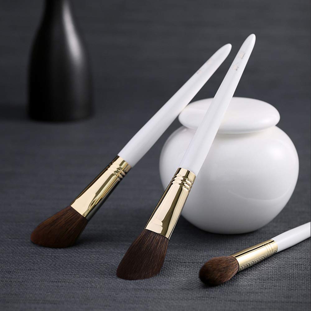 ZYFF huazhuangshua Pinceles de maquillaje, 10 piezas de regalo Juego de cepillos de belleza Cosmetic Brush Collection Sombra de ojos Base de maquillaje Mezclador de contorno corrector Blush, para dama
