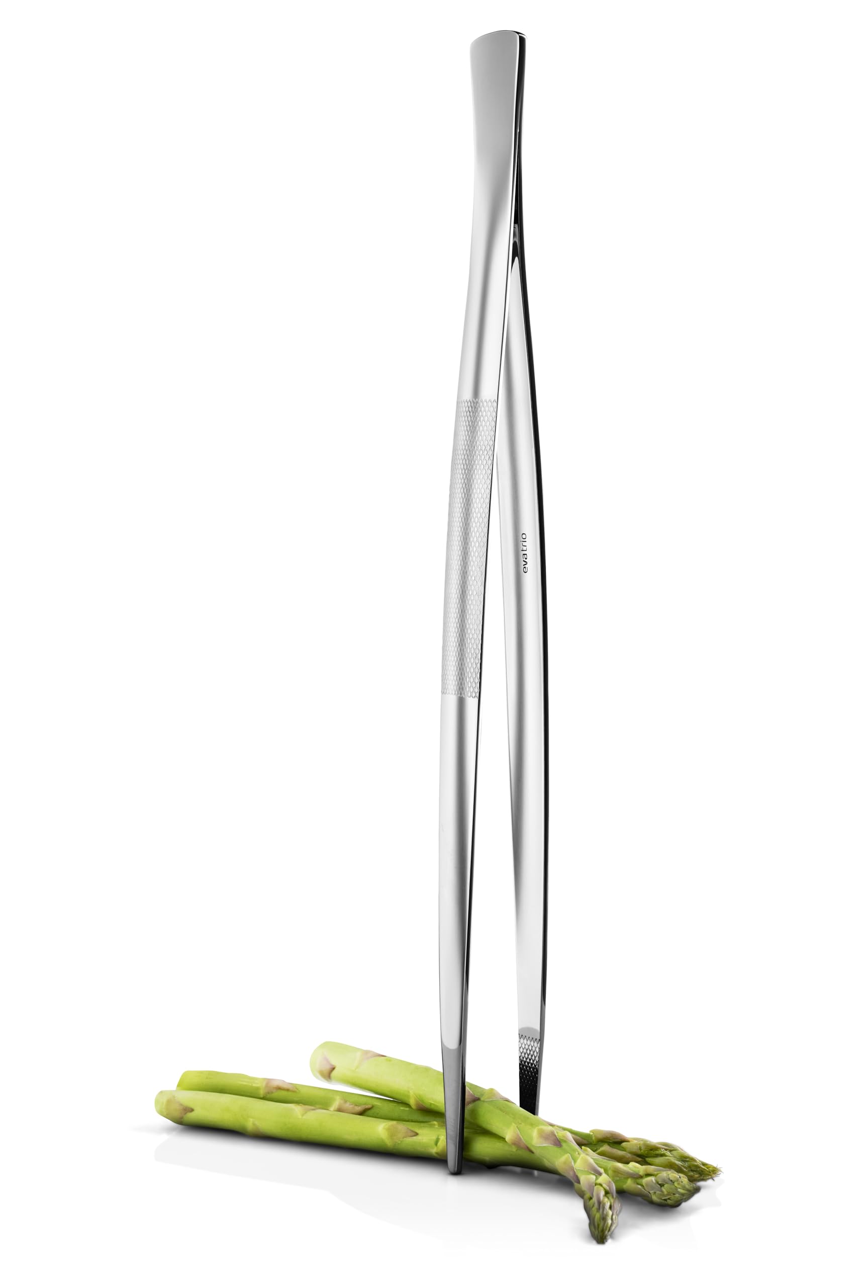 Pinzas de cocina Eva Trio | Ideal para preparar pequeños ingredientes de forma segura y precisa | acero cepillado
