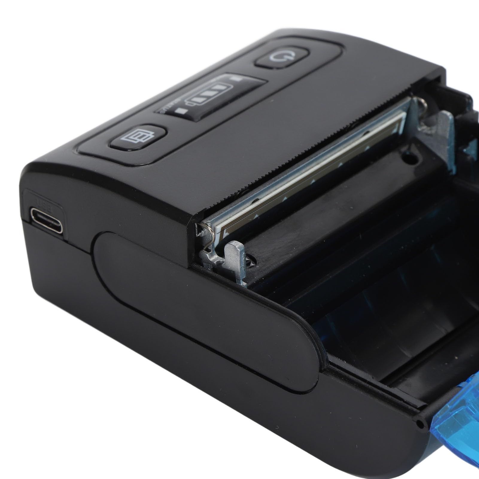 Pilipane Impresora de recibo térmico portátil Mini Bluetooth 58 mm Soporte multilingüe Impresora térmica móvil para restaurantes Tiendas minoristas ABS 1500mAh Batería