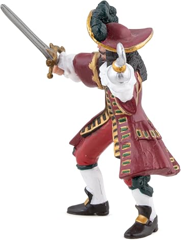 Papo - Realistic Corsair Captain Figure - Ages 3+ Pirates Collection - Creative Play Sea Adventure - Gift Idea Toy for Girls and Boys