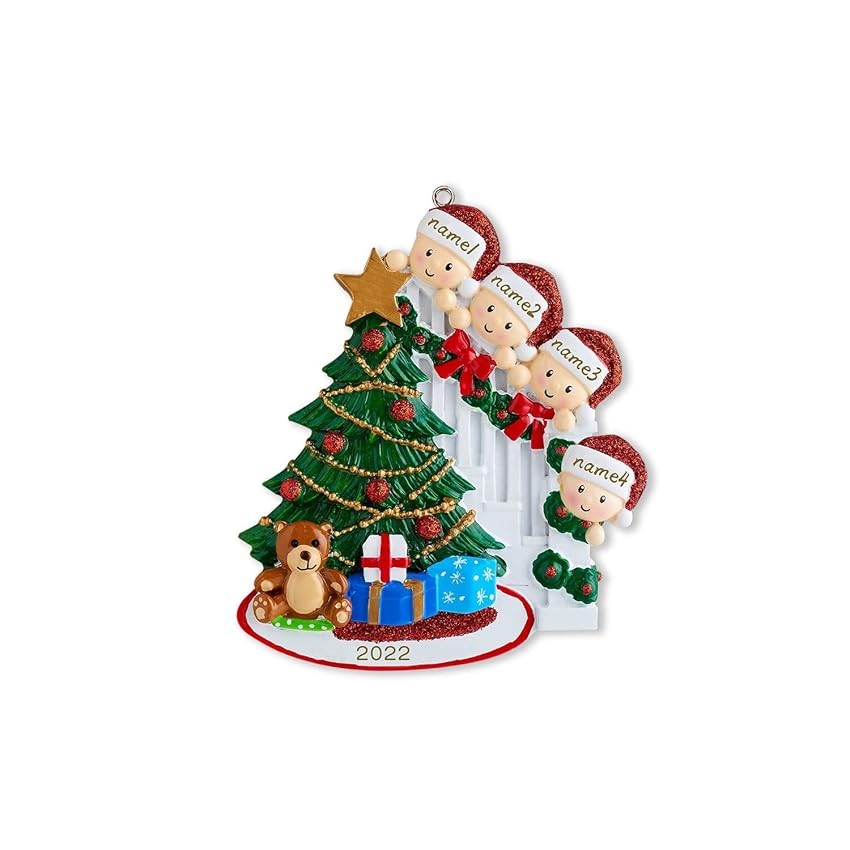 kaululu Addobbi Albero di Natale Personalizzato con Nome e Testo Palline di Natale Personalizzate, Natale 2023 Decorazioni Casa, Albero di Natale Ciondolo in Legno Regali Natale Regalo Personalizzato