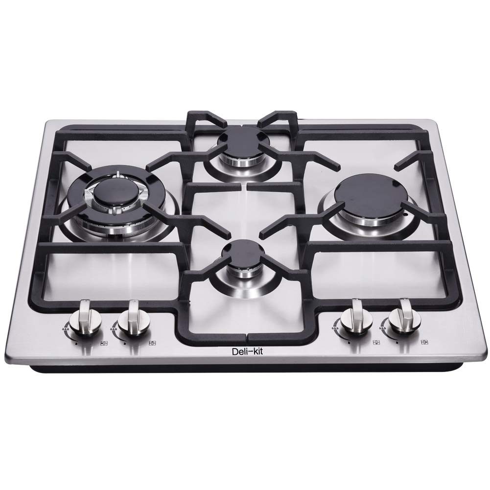 Deli Kit Dk245 A03 24 Inch 4 Burners Gas Cooktop Gas Hob Stovetop