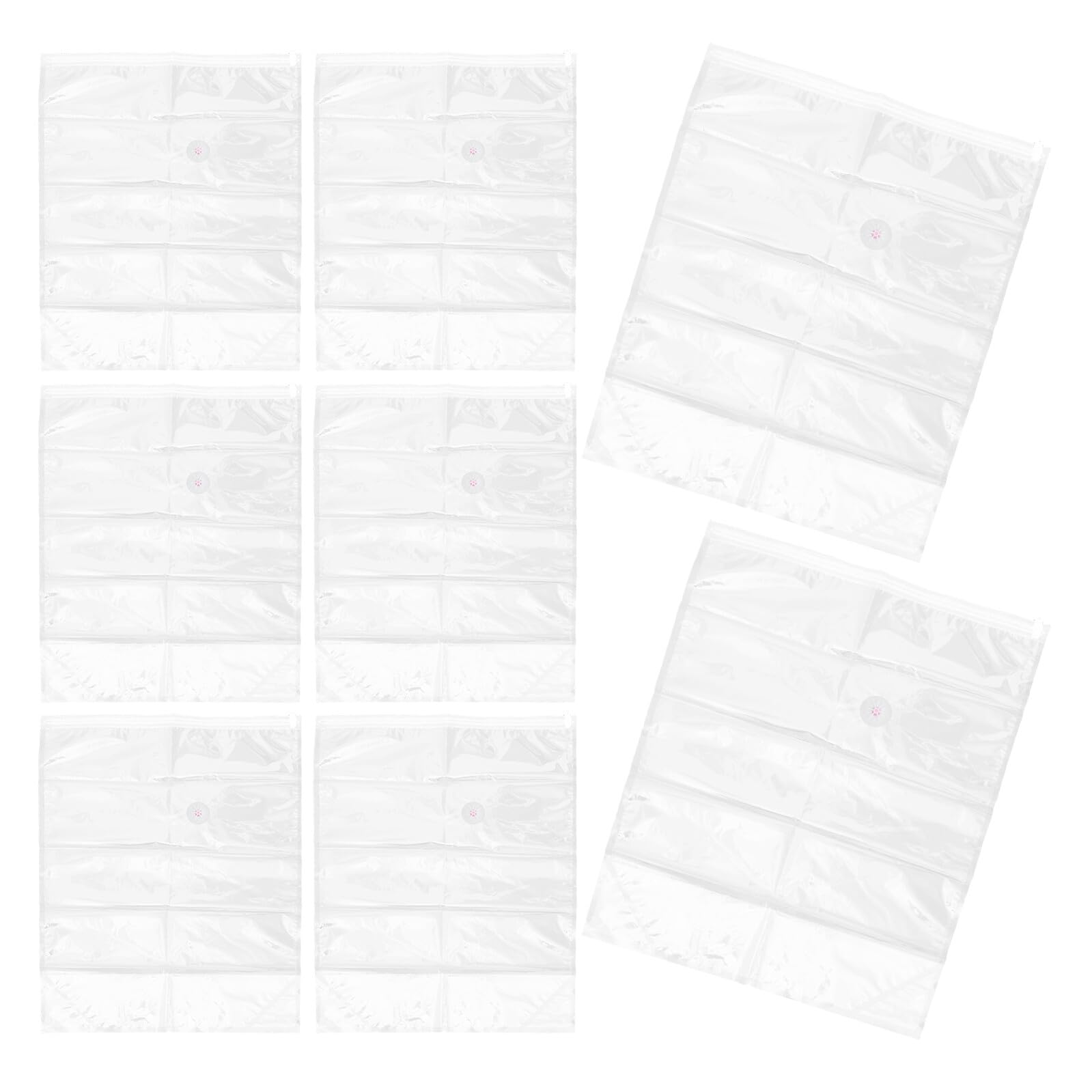Paquet sous vide pour vêtements 60x80x32 cm lot de 8 sacs de compression transparents