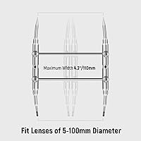 Vista 6 de NEEWER Llave de anillo de lente de acero inoxidable, herramienta profesional de doble cara curva con puntas planas/puntiagudas para quitar lentes