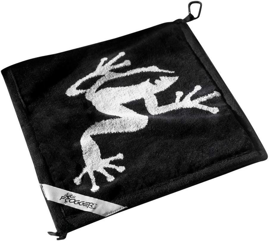 Frogger Golf Amphibian Wet/Dry Golf Towel, Black/Grey