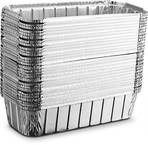 [20 Pack - 3lb Loaf Size ] Propack Disposable Aluminum Foil Meal Prep Cookware Loaf Pans 10.5"x5"x2.5", Oven, Toaster, Grill, Cooking, Roasting, Broiling, Baking, Event, Take Out, Restaurant - Thumbnail 6