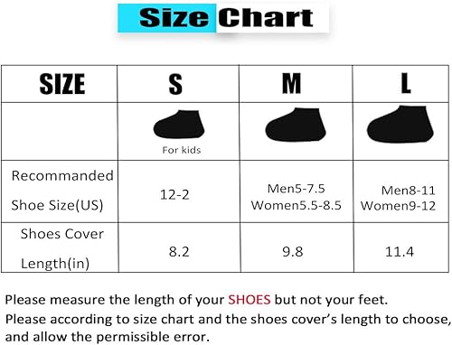 Miniatura 7 de Fundas de silicona para zapatos, impermeables, reutilizables, antideslizantes, resistentes a la lluvia, para hombres y mujeres, Negro, Medium-Large