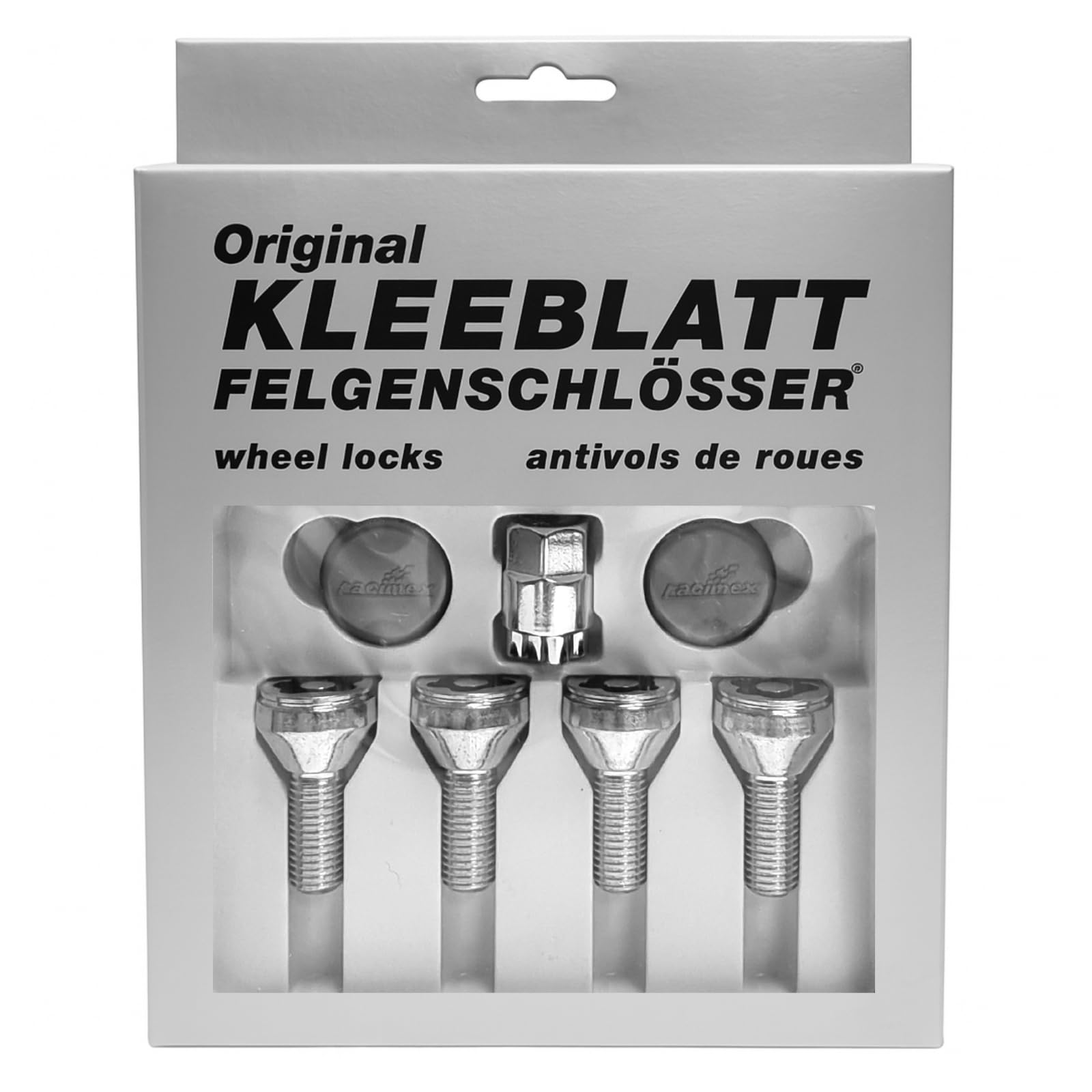 Blokada do felg M12 x 1,5 x 24 mm, taśma stożkowa 60°, zestaw 4 sztuk, srebrne zamki felg, zabezpieczenie kół, śruby zabezpieczające koła, typ 902, kompatybilne z Dacia, Fiat, Opel, Nissan Renault